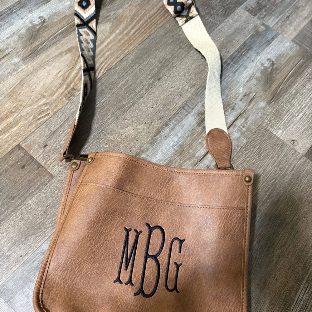 MBG Tan Crossbody Bag